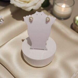 New Clip On Elegant Gold and Silver Pearl Earrings